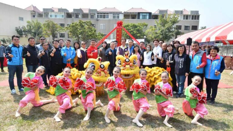 ▲員林市立重劃區幼兒園今天在員林兒6公園舉行動土典禮，預計於114年完工，新園總共4班，也開設2歲專班，預計將招收120位兒童，以滿足員林市家長平價、近便、優質的育兒需求。（記者林明佑翻攝）